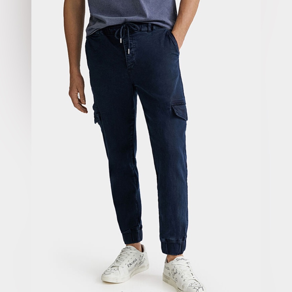 DESIGUAL Men's Navy Cargo Pants